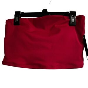 NoBo Red Double Layer Tube Top Juniors Size S(3/5)